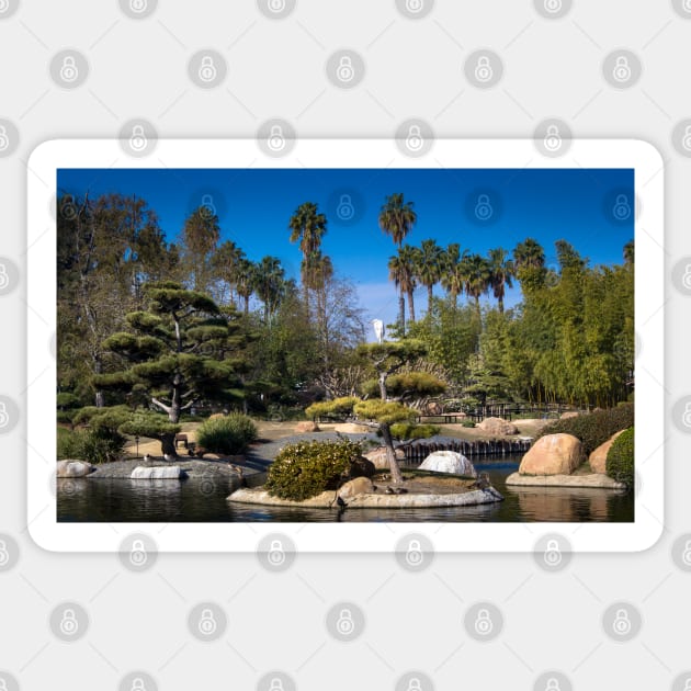 Japanese Garden Woodley Park California Sticker by Robert Alsop